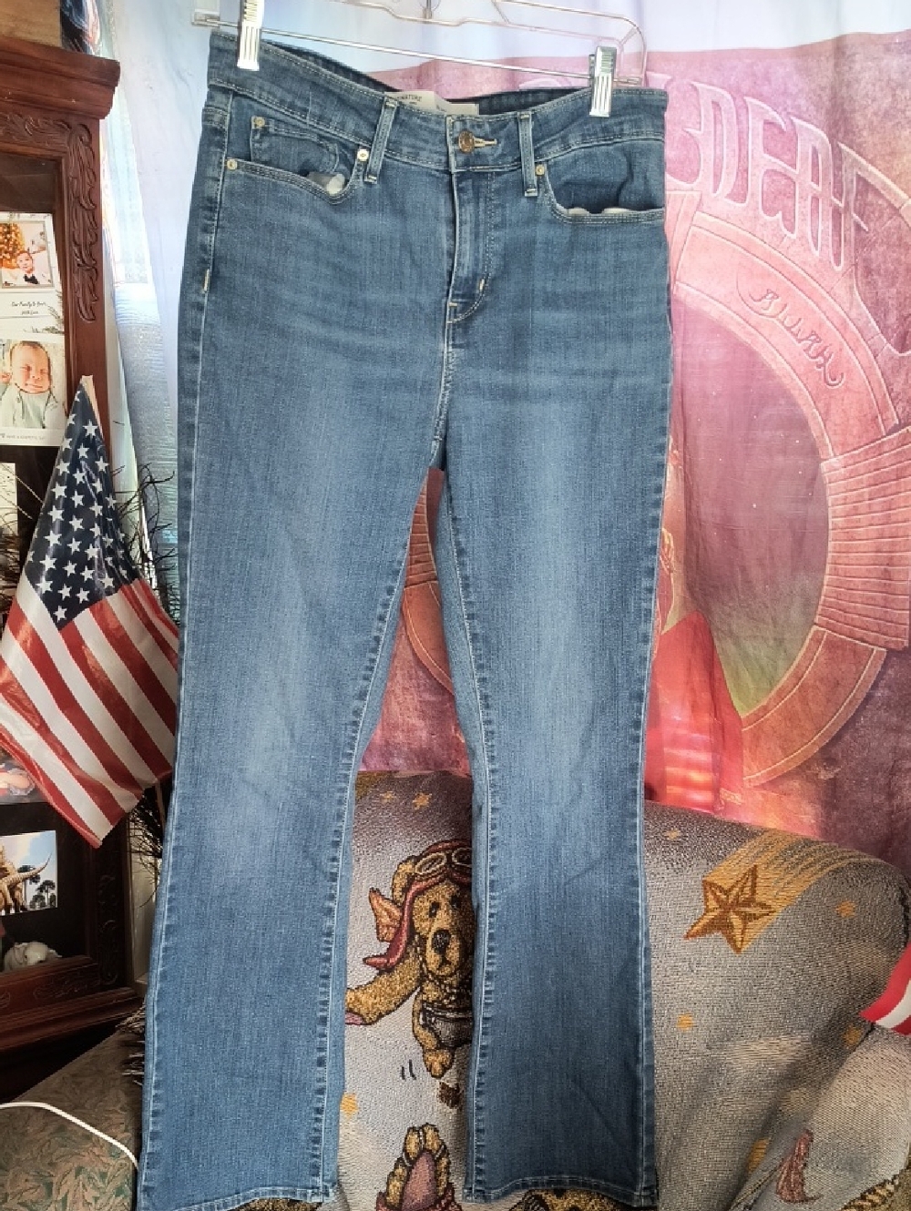 Signature by Levi Strauss Medium Blue Boot Cut Jeans 6